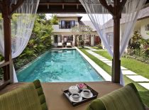 Villa Songket, Blick vom Poolpavillon